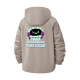 Pixel Robot Gamer Unisex Full-Zip Printed Waterproof Hooded Windbreaker