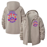 Juggling Clown Unisex Full-Zip Printed Waterproof Hooded Windbreaker