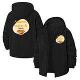 Autumn Leaves and Pumpkin Pie Unisex Full-Zip Printed Waterproof Hooded Windbreaker