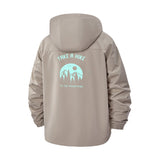 Mountain Wilderness Unisex Full-Zip Printed Waterproof Hooded Windbreaker