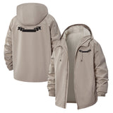 Essential Unisex Full-Zip Printed Waterproof Hooded Windbreaker