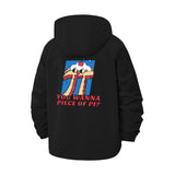 Math Pi Humor Unisex Full-Zip Printed Waterproof Hooded Windbreaker