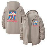 Math Pi Humor Unisex Full-Zip Printed Waterproof Hooded Windbreaker