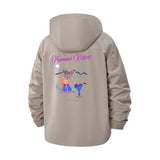 Mermaid Fantasy Unisex Full-Zip Printed Waterproof Hooded Windbreaker