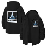 Eiffel Tower Paris Unisex Full-Zip Printed Waterproof Hooded Windbreaker
