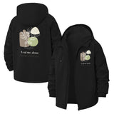 Leaf Me Alone Botanical Unisex Full-Zip Printed Waterproof Hooded Windbreaker
