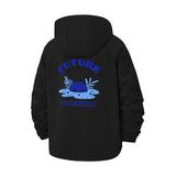 Frog and Future Quote Unisex Full-Zip Printed Waterproof Hooded Windbreaker