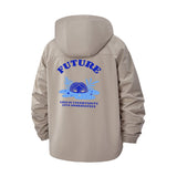 Frog and Future Quote Unisex Full-Zip Printed Waterproof Hooded Windbreaker