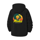 Aloha Surfer Unisex Full-Zip Printed Waterproof Hooded Windbreaker