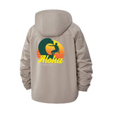 Aloha Surfer Unisex Full-Zip Printed Waterproof Hooded Windbreaker