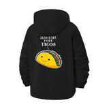 Smiling Taco Unisex Full-Zip Printed Waterproof Hooded Windbreaker