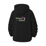 Plant Babe Unisex Full-Zip Printed Waterproof Hooded Windbreaker
