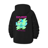 Stay Fresh Monster Unisex Full-Zip Printed Waterproof Hooded Windbreaker