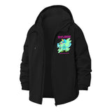 Stay Fresh Monster Unisex Full-Zip Printed Waterproof Hooded Windbreaker