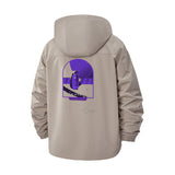 Abstract Knowledge Unisex Full-Zip Printed Waterproof Hooded Windbreaker