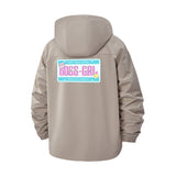 Boss Girl Anime Motif Unisex Full-Zip Printed Waterproof Hooded Windbreaker