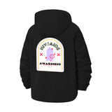 HIV AIDS Awareness Unisex Full-Zip Printed Waterproof Hooded Windbreaker