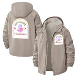 HIV AIDS Awareness Unisex Full-Zip Printed Waterproof Hooded Windbreaker