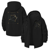Sagittarius Zodiac Unisex Full-Zip Printed Waterproof Hooded Windbreaker