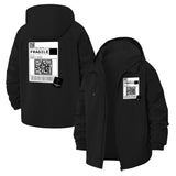 Fragile Label Unisex Full-Zip Printed Waterproof Hooded Windbreaker
