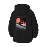 Under Attack Anime-Inspired Unisex Full-Zip Printed Waterproof Hooded Windbreaker