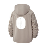 Botanical Sketch Unisex Full-Zip Printed Waterproof Hooded Windbreaker