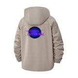 Typographic Trust Your Intuition Unisex Full-Zip Printed Waterproof Hooded Windbreaker