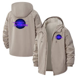 Typographic Trust Your Intuition Unisex Full-Zip Printed Waterproof Hooded Windbreaker