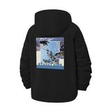 Surreal Collage Unisex Full-Zip Printed Waterproof Hooded Windbreaker