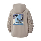 Surreal Collage Unisex Full-Zip Printed Waterproof Hooded Windbreaker