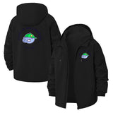 Vaccination Awareness Unisex Full-Zip Printed Waterproof Hooded Windbreaker