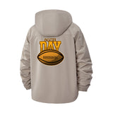 Game Day Football Unisex Full-Zip Printed Waterproof Hooded Windbreaker