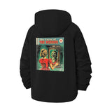 Vintage Horror Comic Unisex Full-Zip Printed Waterproof Hooded Windbreaker