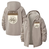 Death Valley Outdoors Unisex Full-Zip Printed Waterproof Hooded Windbreaker