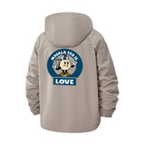 Masala Tea Cartoon Unisex Full-Zip Printed Waterproof Hooded Windbreaker