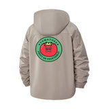 Tomato Fruit or Vegetable Unisex Full-Zip Printed Waterproof Hooded Windbreaker