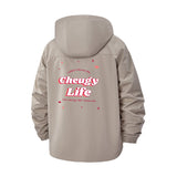 Cheugy Life Unisex Full-Zip Printed Waterproof Hooded Windbreaker