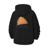 Empanada Food Illustration Unisex Full-Zip Printed Waterproof Hooded Windbreaker