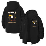 Inspirational Toucan Unisex Full-Zip Printed Waterproof Hooded Windbreaker