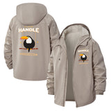 Inspirational Toucan Unisex Full-Zip Printed Waterproof Hooded Windbreaker