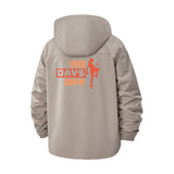 No Days Off Motivation Unisex Full-Zip Printed Waterproof Hooded Windbreaker