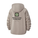 Mystical Forest Unisex Full-Zip Printed Waterproof Hooded Windbreaker