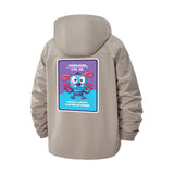 Weird Dude Card Unisex Full-Zip Printed Waterproof Hooded Windbreaker