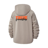 Dripping True Statement Unisex Full-Zip Printed Waterproof Hooded Windbreaker