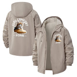Clog Comfort Zone Unisex Full-Zip Printed Waterproof Hooded Windbreaker