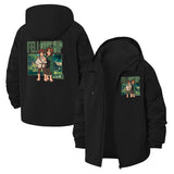 Anime Fellowship Unisex Full-Zip Printed Waterproof Hooded Windbreaker