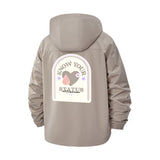 Penguin Awareness Unisex Full-Zip Printed Waterproof Hooded Windbreaker