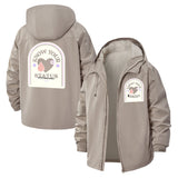 Penguin Awareness Unisex Full-Zip Printed Waterproof Hooded Windbreaker