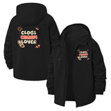 Clogs Charm Lover Unisex Full-Zip Printed Waterproof Hooded Windbreaker