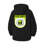 Alien Vibes Unisex Full-Zip Printed Waterproof Hooded Windbreaker